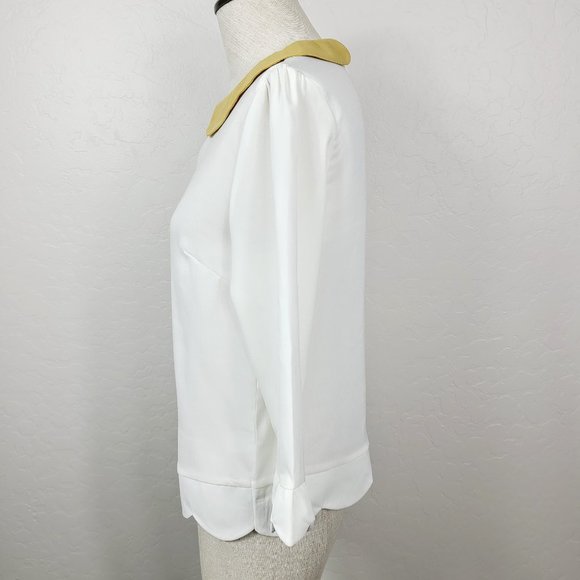 Comme Toi Scalloped Peter Pan Collar Blouse - Picture 2 of 6